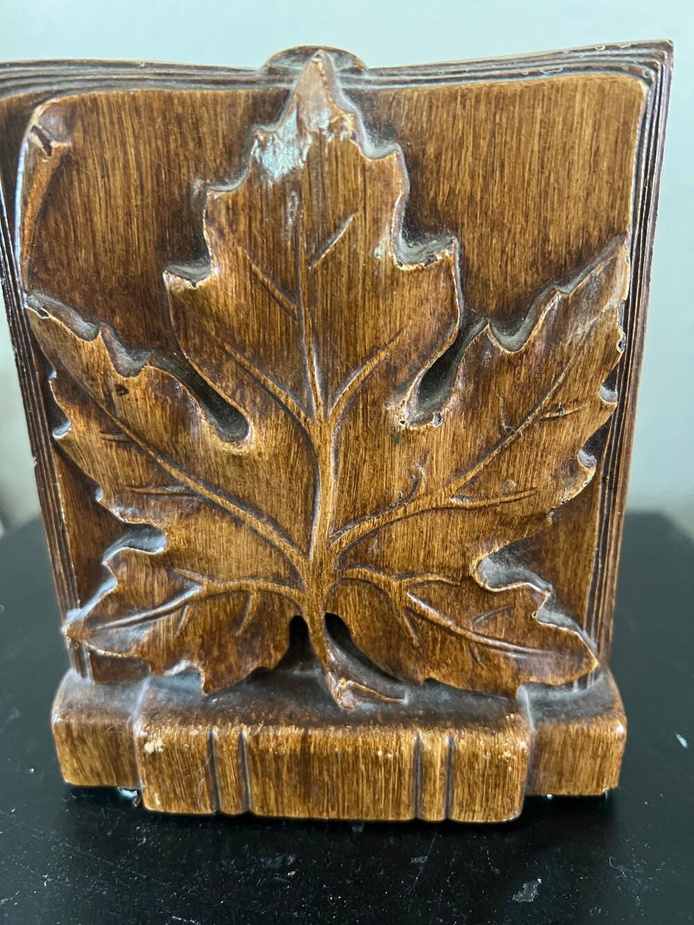 MCM Burwood Maple Leaf Bookend / Shelf Sitter – Made in USA